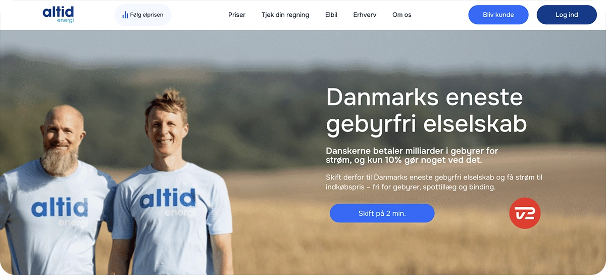 Altid Energi - Billigste elselskab i Danmark 2026
