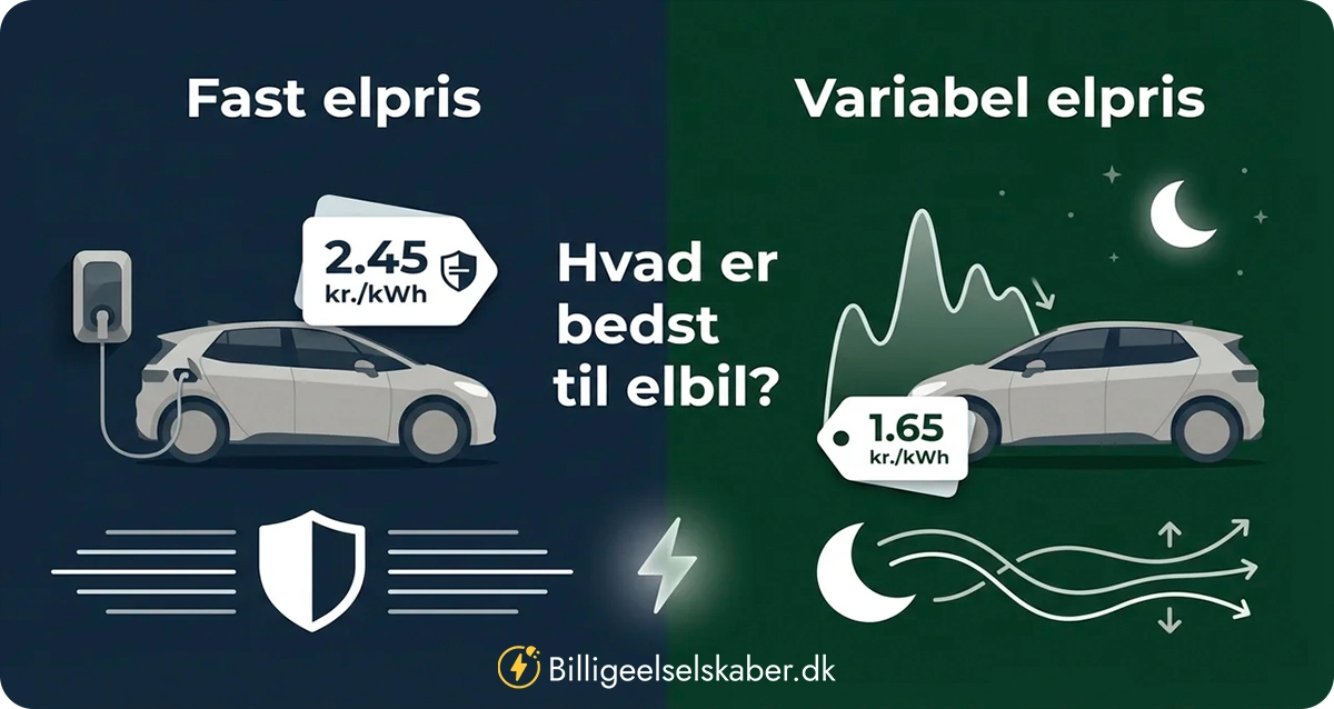 Fast eller variabel elpris – hvad er bedst til elbil?