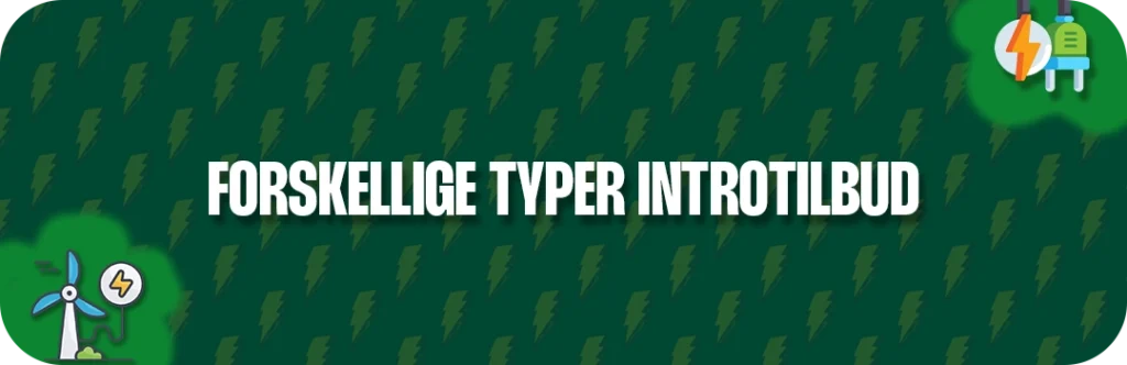Forskellige typer el introtilbud og velkomstgaver