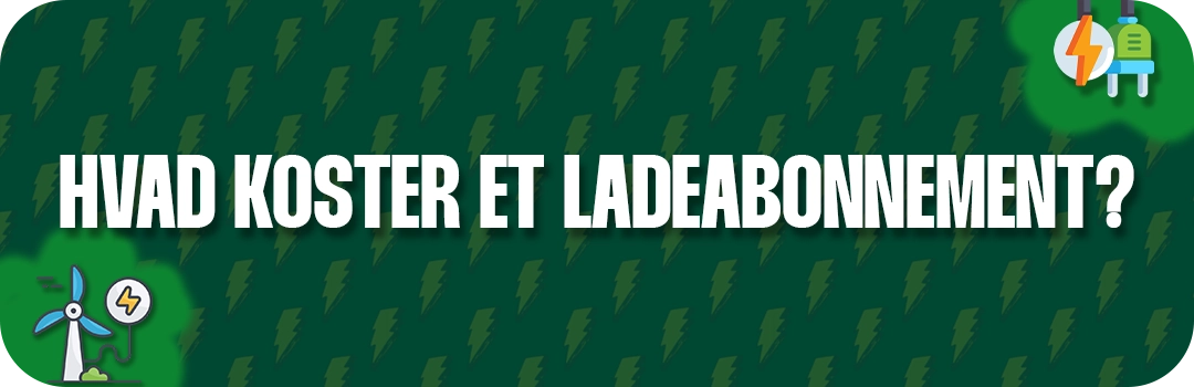 Hvad koster et elbil ladeabonnement