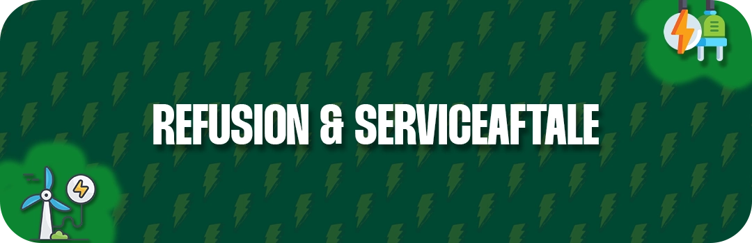 Refusion og serviceaftale – sådan hænger det sammen